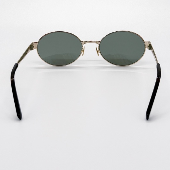 NEW SAINT LAURENT SL692 003 ROUND GREEN GOLD WOMEN SUNGLASSES SAINT LAURENT - Picture 10 of 14